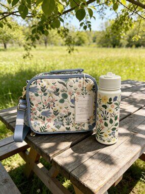 Gear-Up Cold Pack Lunch Box & Flip Straw Water Bottle